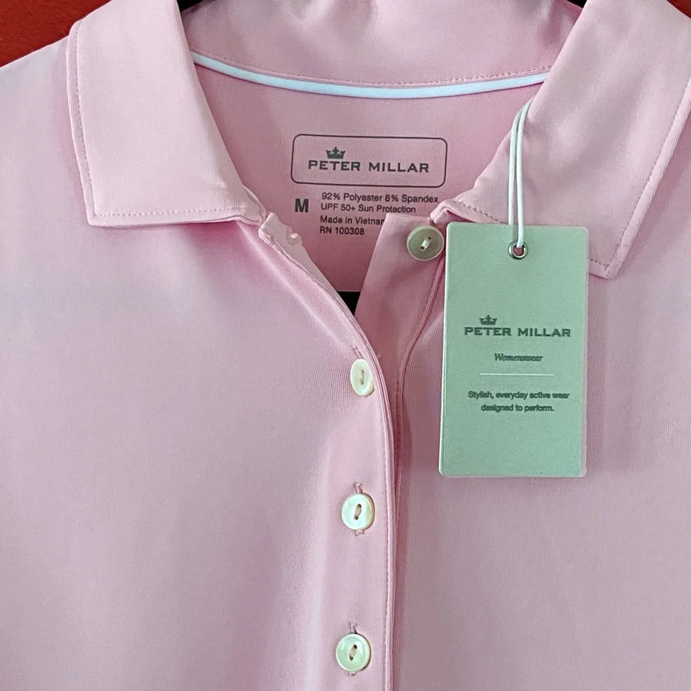 NWT PETER MILLAR CROWN SPORT POLOποΈββοΈβ³οΈππ - Picture 4 of 6